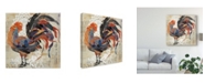 Trademark Global Evelia Designs Rooster Flair V Canvas Art - 15" x 20"